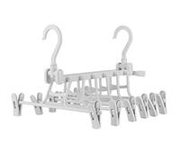 Adfaga Cintre Pliable Portable, Organisateur de séchage de vêtements, Gain de Place, Rangement pour Garde-Robe de Maison, matériau PP 27x34.5x34cm, 6 Crochets