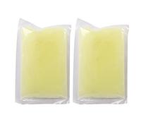 Adfaga Cire de paraffine pour les pieds et les mains, lot de 2, traitement hydratant pour les soins de la peau sèche et craquelée avec options de citron rose, 100 g par sachet, tou (Citron)
