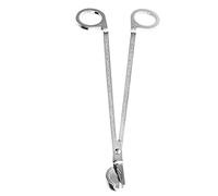 Adfaga Ciseaux Coupe-mèche de Bougie en Acier Inoxydable, placage Semi-Circulaire, Outil de Clip en Forme de cœur Durable pour Les Amateurs de Bougies de décoration intérieure, dis (Argent)
