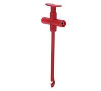 Adfaga Clip de test de perçage de fil professionnel avec sonde de perforation jack banane de 4 mm pour test de tension multimètre réparation de circuits automobiles matériau PA aig (Rouge)