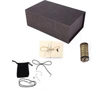 Adfaga Code Lock Cadeau Romantique Mot de Passe Boîte aux Lettres Design Classique Support de Bague de Fiançailles en Métal Rangement de Bijoux pour Propositions Anniversaires OCC