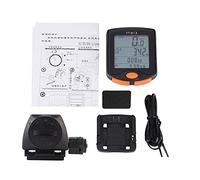 Adfaga Compteur kilométrique de vélo Compteur de Vitesse de vélo Compteur de vélo Multifonction étanche avec Grand écran LCD Alerte de survitesse pour Les Amateurs d'équitation en (sans Fil 813)