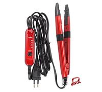 Adfaga Connecteur de fer d'extension de cheveux professionnel, conception ergonomique, température de chauffage uniforme réglable avec cordon d'alimentation rotatif pour tous les s