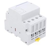 Adfaga Contacteur BCH8 63A pour usage domestique, 400 V CA/CC, interrupteur à bobine modulaire électronique 4NO, silencieux, compact et écoénergétique, pour la domotique dans les b (AC/DC 24V)