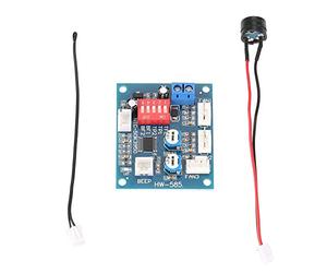 Adfaga Contrôleur de vitesse de ventilateur PWM 12 V CC, module de régulation thermostatique à quatre fils avec alarme sonore et lumineuse pour ventilateurs de processeur et de boî