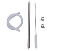 Adfaga de remplissage de bouteille de bière en acier inoxydable, remplissage de bouteille de vin à ressort avec bec amovible, brosse de nettoyage, collier de serrage pour brassage