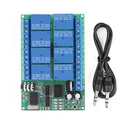 Adfaga Décodeur Vocal de téléphone DTMF, Module de Relais à 8 canaux, contrôleur de commutateur de télécommande pour appareils intelligents domotiques, Alimentation DC 12V