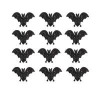 Adfaga Décorations de Chauves-Souris Noires Ornement d'halloween 30pcs Tabagisme Non tissé Bats effrayants pour la fête de Noël Halloween Decoration DIY Crafts 10cm