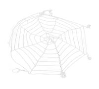 Adfaga Décorations d'halloween en Forme de Toile d'araignée : Grandes Toiles d'araignée Blanches en Coton, pour intérieur et extérieur, fête, Jardin, Maison hantée, Filet Rond de 3