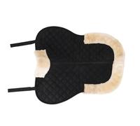 Adfaga Demi-Tapis de Selle Anglais en Fausse Laine de Polyester de qualité supérieure, Absorption des Chocs, antidérapant, Respirant, Tapis d'équitation pour entraînement de chevau