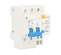 Adfaga Disjoncteur de défaut de terre 2P+N 16A 30mA 400V Interrupteur de protection contre les fuites avec sécurité de court-circuit de surcharge pour les systèmes électriques comm