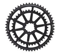 Adfaga Disque durable de double Chainring d'alliage d'aluminium compatible avec des vélos de route de montagne Vélo Chainring 53T 39T étroit large dent usiné par commande n