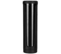 Adfaga Distributeur de gobelets mural, support de filtre à café, organisateur de gobelets en papier, rangement en matériau PP noir 68,58x221,5mm pour la cuisine, le bureau et la st (Boîte de