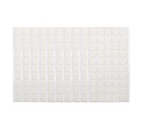 Adfaga Dots auto-adhésifs transparents forts 500 PCS Reutilisables Crochets et boucles à double face pour l'organisation à domicile Nylon Material 10 Feuilles 20 mm