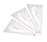 Adfaga Ensemble de 3 règles de couture professionnelles, règle de courbe flexible, outil de mesure multifonctionnel sur mesure pour la conception de vêtements, la confection de mod