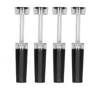 Adfaga Ensemble de Bouchons à vin sous Vide de 4 Bouteilles de Bouteille de vin en Silicone Premium, Fuite de Fuite réutilisable préserve la fraîcheur jusqu'à 7 Jours pour Le Champ