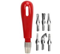 Adfaga Ensemble de couteaux à découper professionnels avec 6 lames en acier inoxydable pour une sculpture de précision sur bois, citrouille et linoléum, poignée ergonomique pour ar