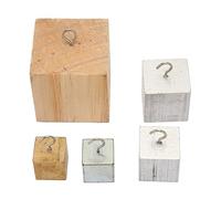 Adfaga Ensemble de Cubes de densité Kit d'expérimentation Scientifique éducative de Haute précision pour laboratoires de Physique et écoles Blocs de Bois Massif en cuivre, Fer et a