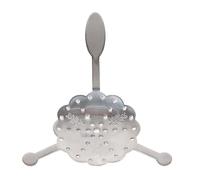 Adfaga Ensemble de cuillères à absinthe en acier inoxydable 304, fabriquées à la main pour la préparation de cocktails traditionnels français tchèques, cuillère en bois d'absinthe (Cuillère à