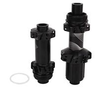 Adfaga Ensemble de moyeux de vélo de montagne en alliage d'aluminium de qualité supérieure, haute performance, 2 roulements avant et 4 roulements arrière, moyeu de frein à disque p