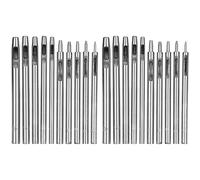 Adfaga Ensemble de perforatrices en cuir Kit d'outils de perforation de trous creux ronds professionnels durables avec 10 tailles pour l'artisanat du cuir bricolage bracelet de mon