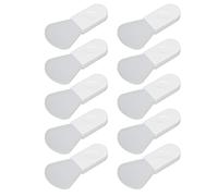 Adfaga Ensemble de pinceaux en silicone 10 pièces mini applicateur de boue pour le visage doux doux pour la peau pinceau de maquillage portable à manche court pour la beauté des so (Style de pouce