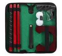 Adfaga Ensemble de Pratique de Putting de Golf de qualité supérieure, kit d'entraînement de Putter de Golf détachable de 3 pièces avec Sac de Rangement pour Les Joueurs intérieurs