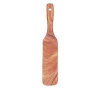 Adfaga Ensemble de spatules professionnelles en bois de teck, ustensiles de cuisine fabriqués à la main pour la cuisson, la pâtisserie, le service pour les chefs à domicile, les re (Grande pelle