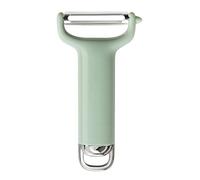 Adfaga Éplucheur de cuisine professionnel, poignée ergonomique, multi-usages, antirouille, pour fruits et légumes, lavable au lave-vaisselle, pour la cuisine à domicile (Verte)