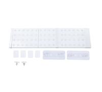 Adfaga Étagère de Tension de Placard Extensible, Robuste, capacité de 20 kg, Organisateur de Garde-Robe réglable pour armoires de Salle de Bains, Tube en Acier, matériau ABS PP, in (Longueur