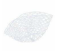 Adfaga Filet de pêche en Caoutchouc Transparent, Sac en de Rechange Invisible pour Les Poissons, léger, Portable, résistant aux accrocs pour la pêche à la Mouche, la Truite, Le ba (Taille Moyenne