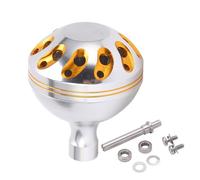 Adfaga Fishing Reel Knob Grip Premium Metal Replacement Accessory High Strength Rustproof Wear Proof for Fishing Enthusiasts Silver 4.2mm Size 7x4x2mm Bearing Size