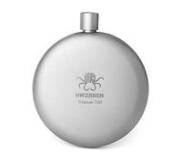 Adfaga Flacon à whisky en titane 170 ml, flacon à vin de camping léger et étanche pour sac à dos en plein air, voyage, randonnée, pique-nique, matériau en titane 55 g