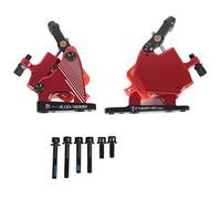 Adfaga Freins à disque hydrauliques haut de gamme pour vélos de route Étriers en alliage d'aluminium usinés CNC avec conception à double piston pour des performances de freinage en (Une paire de