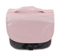 Adfaga Grande Capacité Voyage Organisateur Maquillage Sac Cosmétique Sac Durable en Cuir PU Trousse De Toilette Portable Poignée Sangle Détachable pour Femmes Voyage Gym Vacances