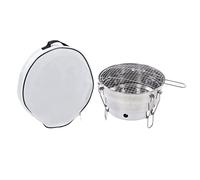 Adfaga Grill de Barbecue à charbon de bois en acier inoxydable, poêle de cuisine Portable pliable en plein air pour Camping pique-nique Barbecue d'arrière-cour