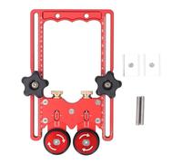 Adfaga Guide à rouleaux pour scie circulaire de table, double roulement à roue, rail de 160 mm en alliage d'aluminium, pour projets de menuiserie et bricolage.