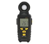 Adfaga Illuminomètre numérique professionnel luxmètre portatif avec rétroéclairage LCD mesure de haute précision pour la photographie intérieure et extérieure noir