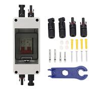Adfaga Interrupteur de déconnexion solaire 500V, déconnecteur PV IP65 avec disjoncteur pour systèmes de panneaux solaires, Applications hors réseau RV (Aaï)
