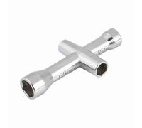 Adfaga Jeu de clés croisées multifonctions, outil à manchon de clé croisée durable pour vis et écrous M2 M2.5 M3 M4, accessoires de précision pour voiture et avion RC, métal de hau