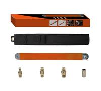 Adfaga Jeu de clés d'extension décalées 3/8, clé à cliquet universelle robuste, longue portée, conception flexible, acier à haute teneur en carbone, orange pour la réparation autom