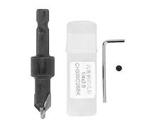 Adfaga Jeu de forets à fraiser à tige hexagonale, outils de remplacement réglables pour le travail du bois avec clé, conteneur de stockage pour outil électrique en bois et métal, a