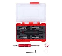 Adfaga Jeu de forets à fraiser Butée de profondeur réglable Embouts interchangeables en acier de haute qualité Kit d'outils de travail du bois professionnel pour les projets en pla