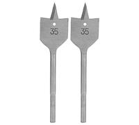 Adfaga Jeu de forets à pelle 2 pièces forets plats à palette en acier à haute teneur en carbone matériel d'outil à main pour le travail du bois 35mm pour les projets de menuiserie