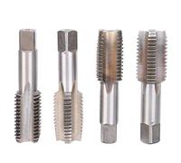 Adfaga Jeu de tarauds à main M30 4 pièces en acier allié haute dureté tarauds à filetage métrique à cannelure droite pour le travail des métaux outils de perçage tarauds à vis à ma