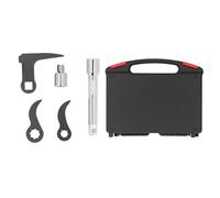 Adfaga Jeu de têtes d'adaptateur de barre de levier en acier CrV haute résistance 1/2 et 3/8 étoile carré Type L avec pour outils de démolition de retrait de demi-arbre Kit de méca