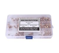 Adfaga Jeu d'écrous d'insertion en laiton 300 pièces écrous moletés thermofusibles anti-anti pour matériel de moulage par injection ressorts pièces de tournage de tour CNC M3 M4 M5
