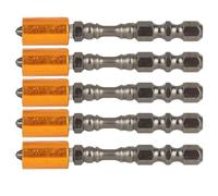 Adfaga Jeu d'embouts de tournevis professionnels 5 pièces embouts de vis à pointe en acier allié à haute torsion pour outils électriques réparation d'appareils ménagers longueur 65