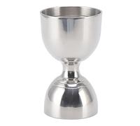 Adfaga Jigger à cocktail professionnel 30 ml 60 ml en acier inoxydable pour barman avec large ouverture pour la maison, la mixologie, la préparation de cocktails, outil essentiel, (30/60ml Argent