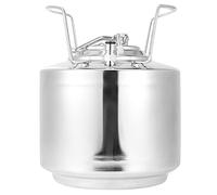 Adfaga Keg de bière en acier inoxydable 6l Dispensateur de boisson à la maison Durable 304 Conteneur de rangement de bière en métal pour amateurs de bière artisanale et brasseurs à